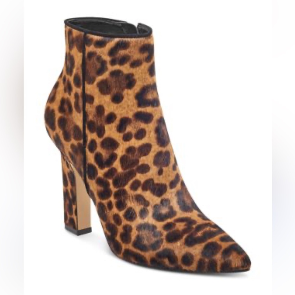 Marc Fisher Leopard Print Heeled Boots